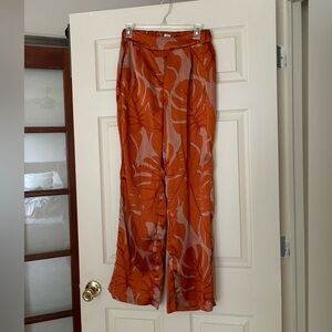 Rachel Zoe pattern silk pants